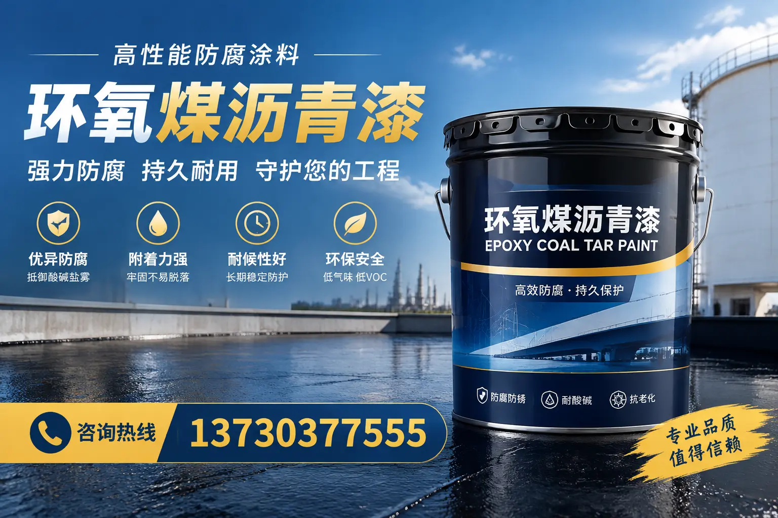 环氧煤沥青漆的耐久性分析，适合微山的使用场景